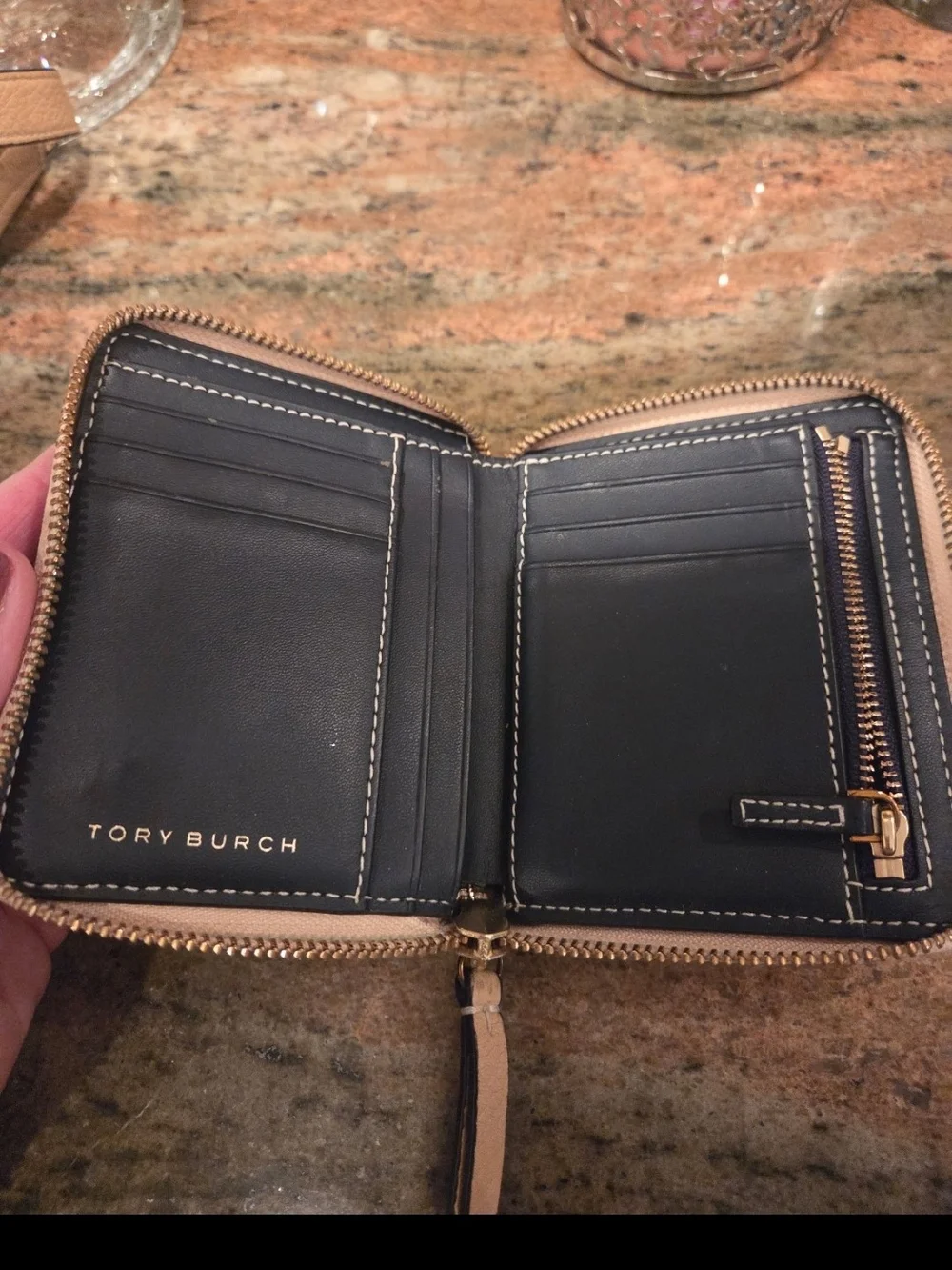 Tory Burch comfortable wallet beige